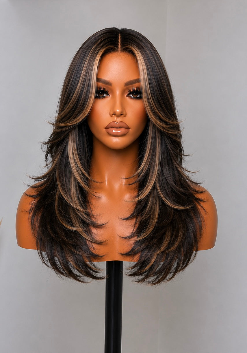 13x6 Body Wave Amber Lace Front Wigs - 180% Density HD Frontal Wigs -, Pre-Plucked