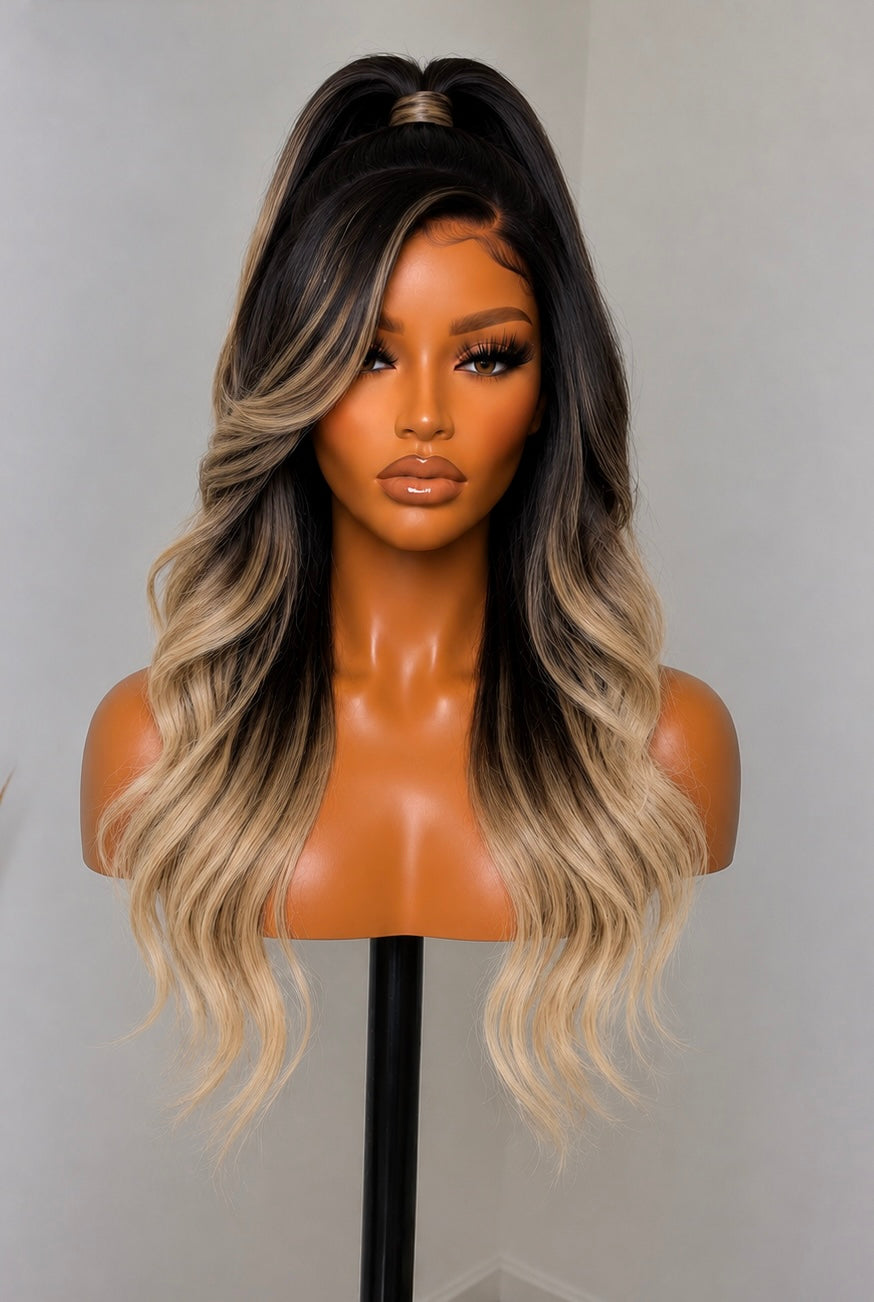 13x6 Body Wave Gloss Lace Front Wigs - 180% Density HD Frontal Wigs -, Pre-Plucked