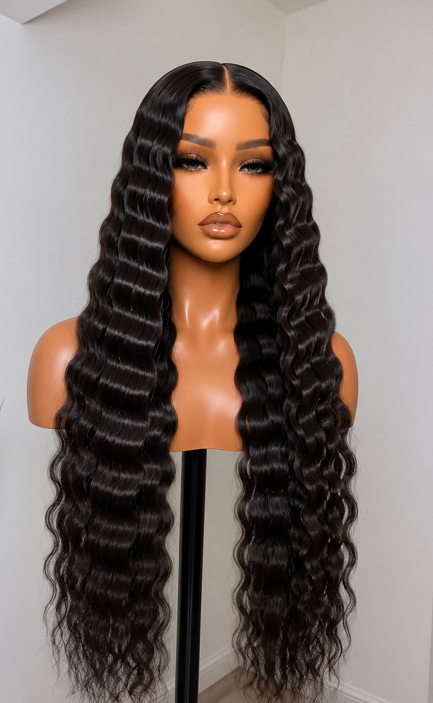 13x6 Crimp Shimmer Lace Front Wigs - 180% Density HD Frontal Wigs -, Pre-Plucked