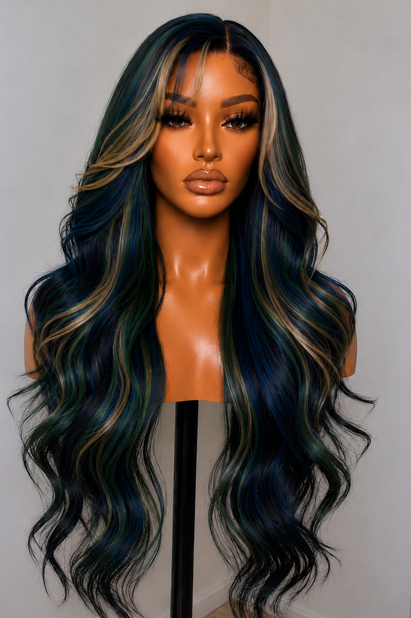 13x6 Body Wave Emerald Babe Lace Front Wigs - 180% Density HD Frontal Wigs -, Pre-Plucked