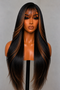 13x6 Straight Almond Beauty Lace Front Wigs - 180% Density HD Frontal Wigs - Pre-Plucked