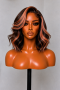 13x6 Body Wave Honey Peachy Lace Front Wigs - 180% Density HD Frontal Wigs -, Pre-Plucked